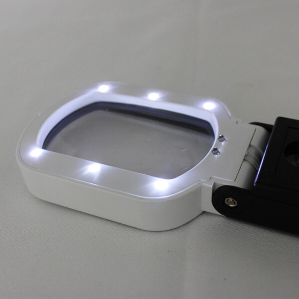 10X/25X LED Hands Free and Handheld Magnifying Glass Stand-Portable Illuminated Magnifier - Image 2