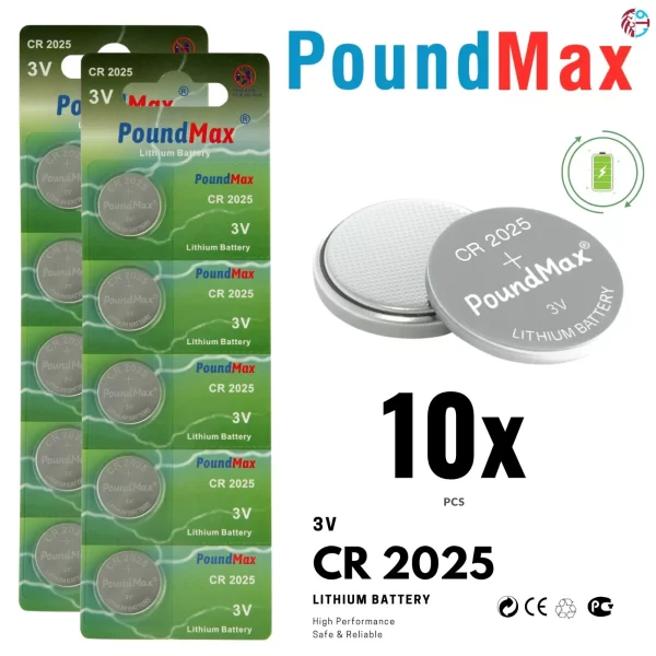 10 X PoundMax 2025 CR2025 DL2025 ECR2025