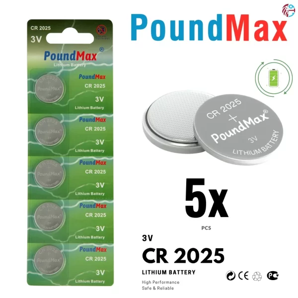 5 X PoundMax 2025 CR2025 DL2025 ECR2025