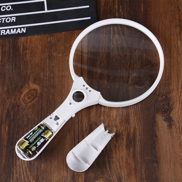 Extra Large LED Handheld Magnifying Glass with Light Illuminated Reading Magnifier - Image 2