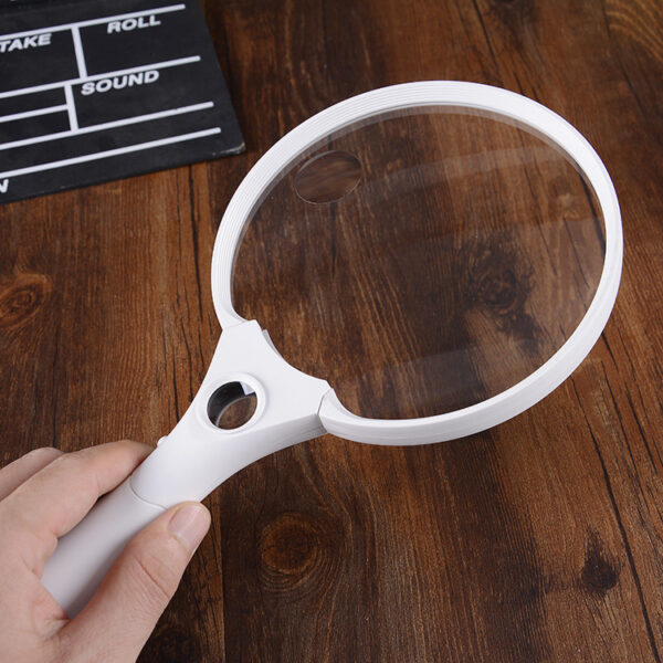 Extra Large LED Handheld Magnifying Glass with Light Illuminated Reading Magnifier