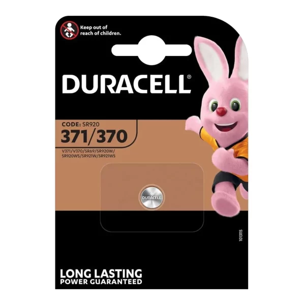 Duracell 371/370 1.5V Silver Oxide - Pack of 1