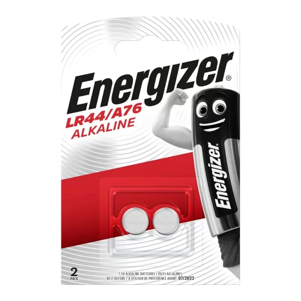 Energizer LR44/A76 Alkaline Coin Cell - Pack of 2