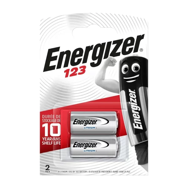 Energizer CR123 Lithium - Pack of 2