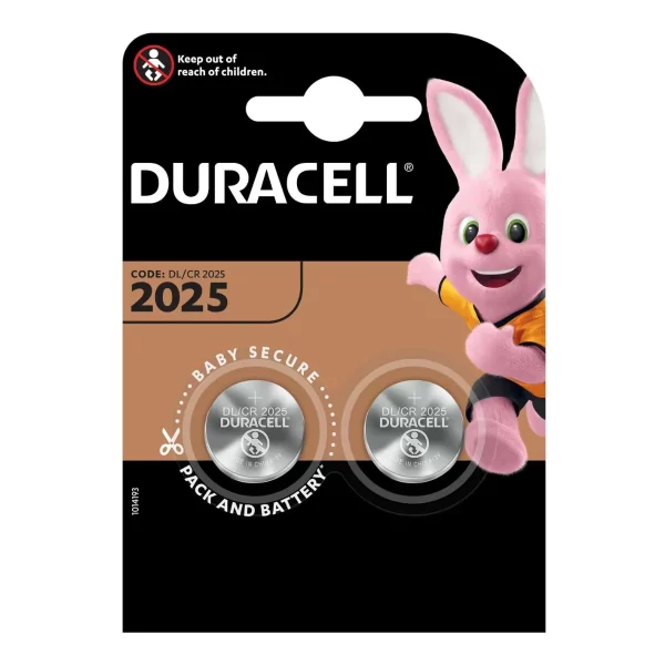 Duracell CR2025 3V Lithium - Pack of 2